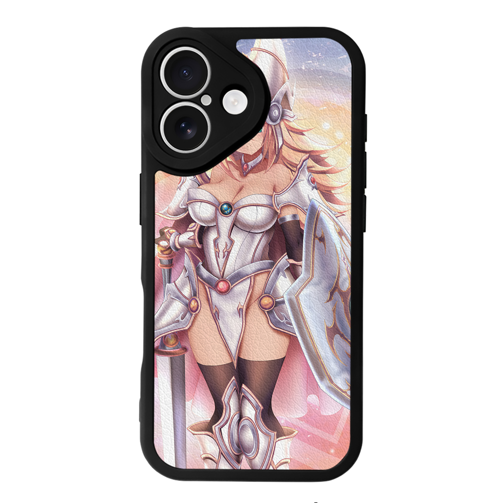 （画像用） 遊☆戯☆王 Yu-Gi-Oh! 【iPhone 16シリーズ対応】シリコンスマホケース（レザー調） 材質：シリコン